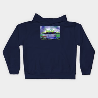 Mountain Painting Kids Hoodie